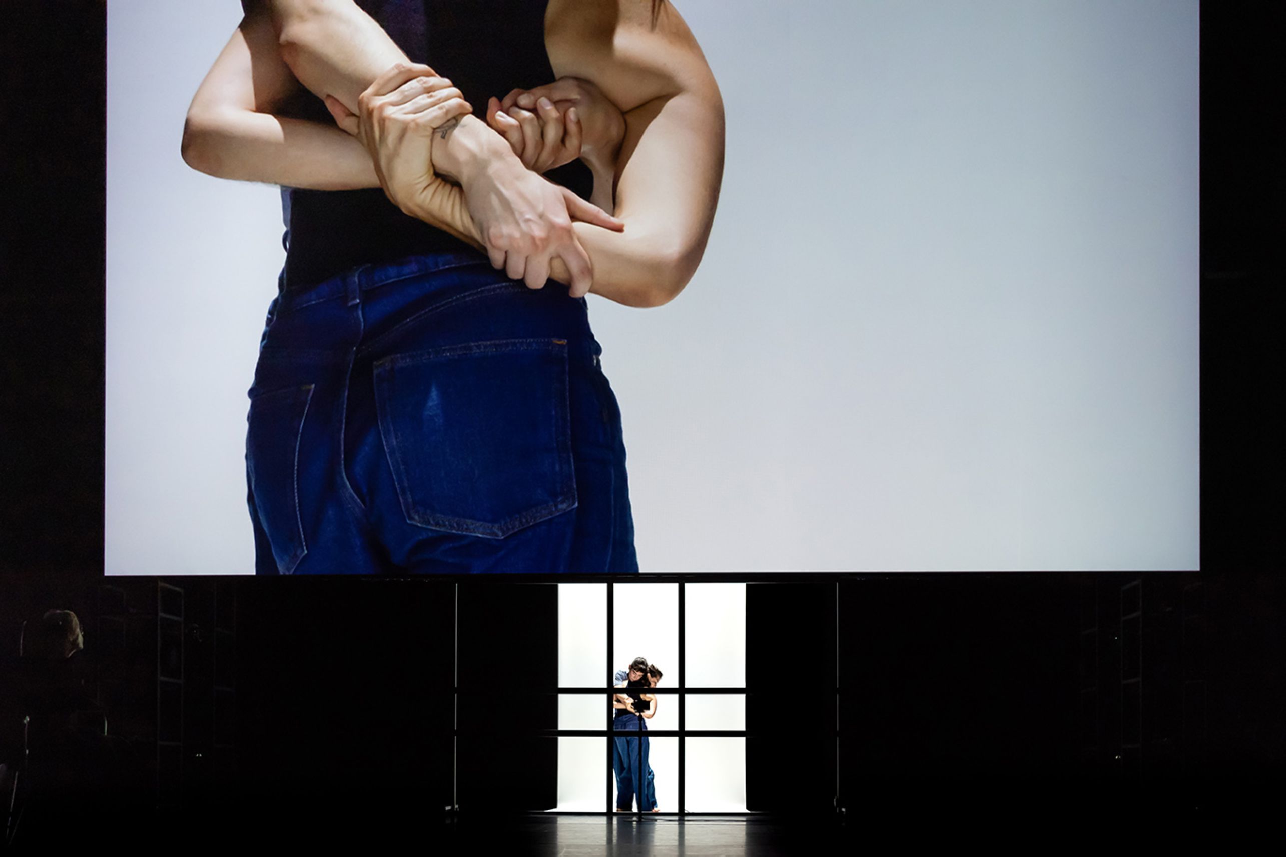 <p>France, Angers, 2024-10-08. Dress rehearsal of “Close Up”, Creation 2024 by choreographer Noe Soulier, in performance at Theatre Le Quai in Angers, a choreographic piece for 6 dancers and 5 musicians (Julie Charbonnier, Nangaline Gomis, Yumiko Funaya, Samuel Planas, Melisande Tonolo, Gal Zusmanovich). Based on Johann Sebastian Bach’s L’art de la Fugue, this new creation continues the exploration of the relationship between dance and music, with the presence on stage of the musicians of Ensemble Il Convito, directed by Maude Gratton. Produced by CNDC Angers (Centre National de Danse Contemporaine Angers).  Photography by Delphine Perrin / Hans Lucas.<br /> France, Angers, 2024-10-08. Repetition generale de “Close Up”, Creation 2024 du choregraphe Noe Soulier, en representation au Theatre Le Quai a Angers, piece choregraphique pour 6 danseur·euses et 5 musiciennes (Julie Charbonnier, Nangaline Gomis, Yumiko Funaya, Samuel Planas, Melisande Tonolo, Gal Zusmanovich). A partir de L art de la Fugue de Jean Sebastien Bach, cette nouvelle creation poursuit  son exploration de la relation entre danse et musique, avec la presence sur scene des musiciennes de l Ensemble Il Convito dirige par Maude Gratton. Production CNDC Angers (Centre National de Danse Contemporaine Angers).  Photographie de Delphine Perrin / Hans Lucas.</p> 